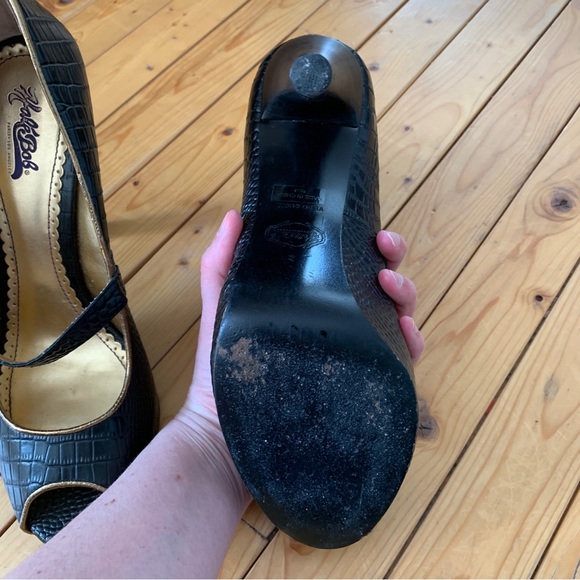 Hale Bob Mary Jane Leather Heels - Picture 3 of 9